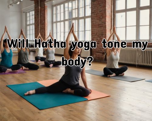 Yoga class stretching in natural light.