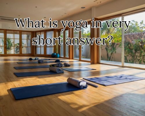 Calm fills the quiet yoga studio space.