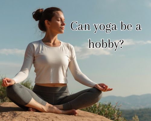 woman doing yoga as a hobby