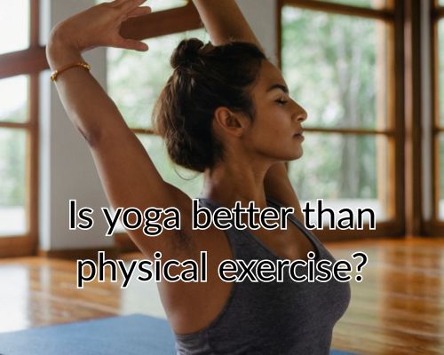 woman having yoga as an exercise