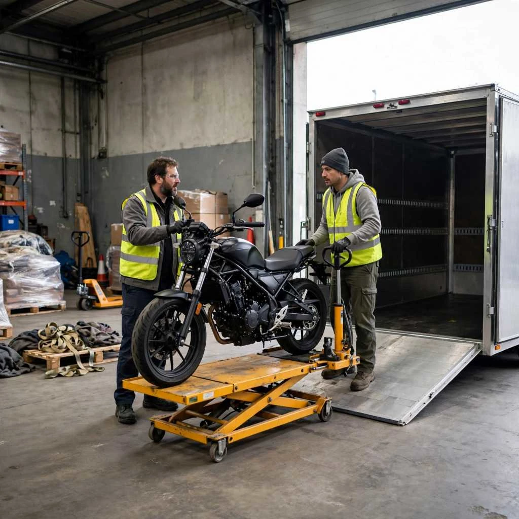 Motorcycle Ready For Professional Relocation